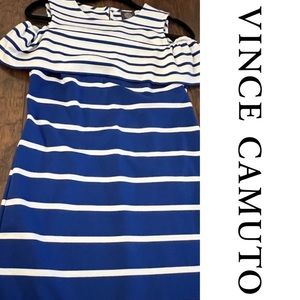 0035| Brand new without tags |Vince camuto |stripped dress |size 2🇺🇸